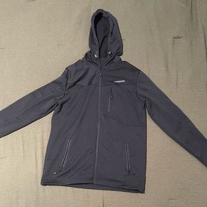 Men’s NWOT Quiksilver Black Zip Up Hoodie.